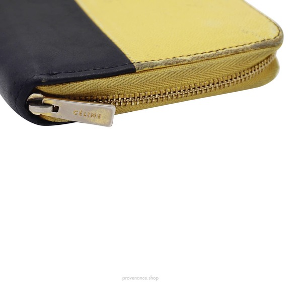 🔴 Celine Multifunction Zip Wallet - Yellow/Black - Picture 5 of 8